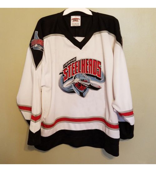 Custom ECHL Idaho Steelheads Hockey Jersey Black